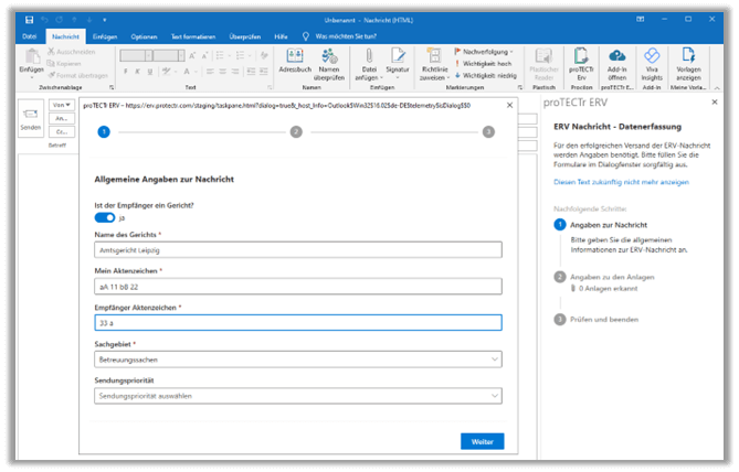 protectr erv xjustiz outlook addin screen2