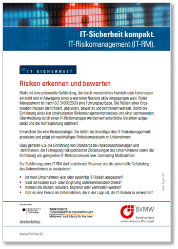 BVMW mIT Sicherheit kompakt IT-Risikomanagement