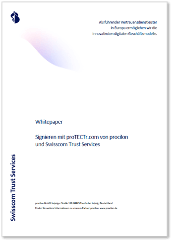 procilon swisscom whitepaper elektronische signatur